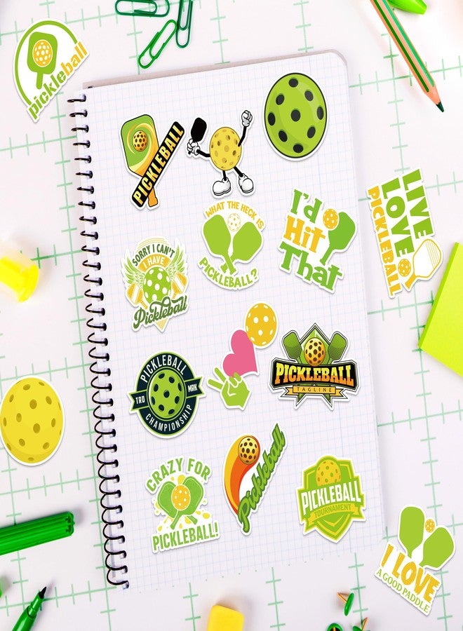 A1diee Funny Pickleball Sticker Roll - 1000Pcs Pickleball Lovers Pickle Paddle Gifts Sports Themed Waterproof Vinyl Aesthetic Decals Gifts for Teens Water Bottles Scrapbook Laptop Luggage Tumbler - Image 5